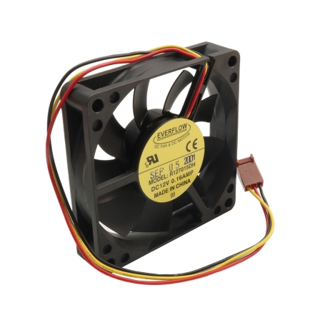 مجموعه 3 عددی فن 12V سه سیمه سایز 7x7 ضخامت 1.5cm مارک EVERFLOW مدل R127015DH