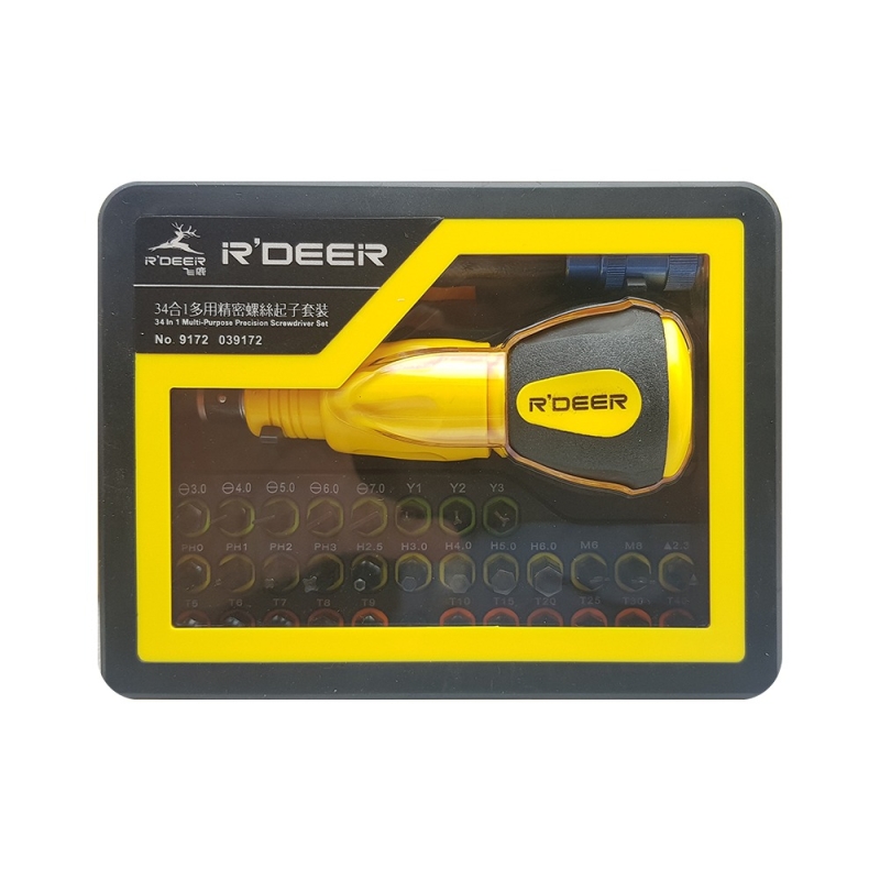 ست پیچ گوشتی 34 تکه RDEER مدل 9172