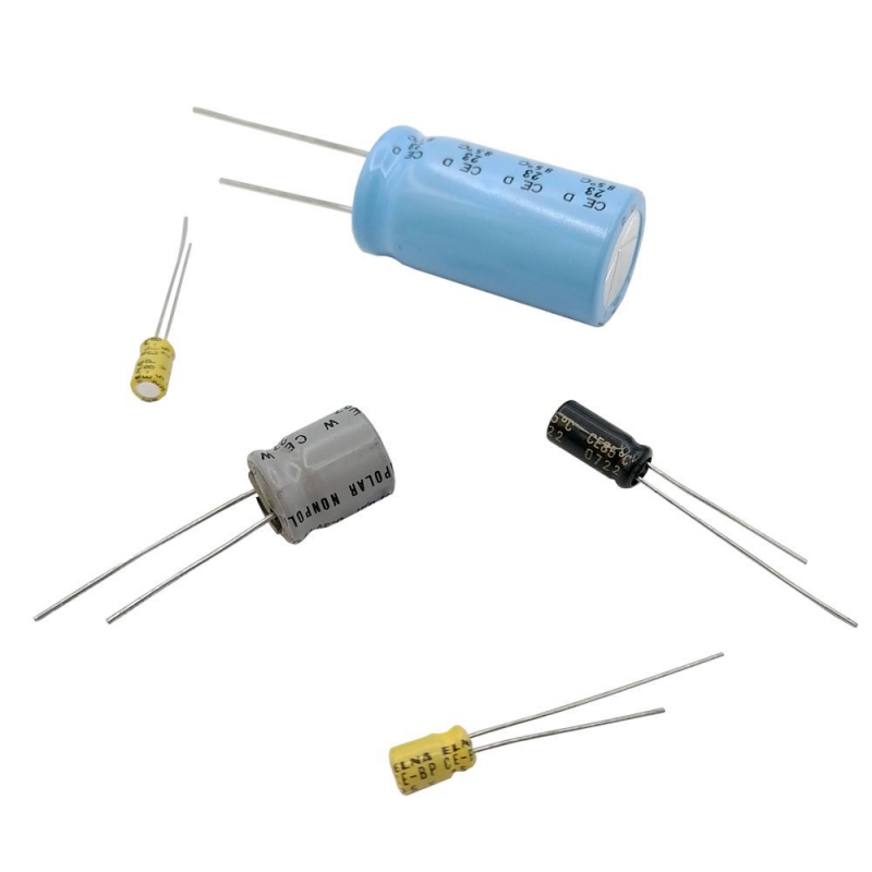 مجموعه 37 عددی خازن الکترولیتی بدون پلاریته 47uF / 6.3V ژاپنی مارک ELNA