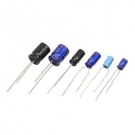 مجموعه 37 عددی خازن الکترولیتی بدون پلاریته 47uF / 6.3V ژاپنی مارک ELNA