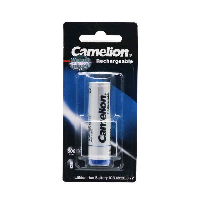 باتری لیتیوم یون 3.7v سایز 18650 سرتخت 2600mAh مارک Camelion باتری لیتیوم یون 3.7v سایز 18650 سرتخت 2600mAh مارک Camelion