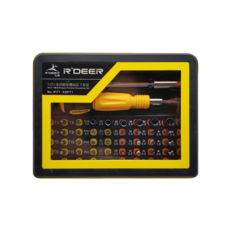 ست پیچ گوشتی 53 تکه RDEER مدل 9171 ست پیچ گوشتی 53 تکه RDEER مدل 9171