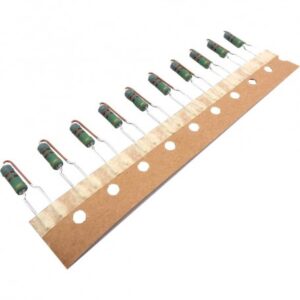 مجموعه 6 عددی مقاومت متال اکسید 240K اهم 1W ایستاده کره ای مارک ABCO سری MORS بسته 50 تایی