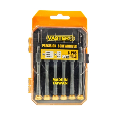 ست پیچ گوشتی 6 تکه مارک Vaster ست پیچ گوشتی 6 تکه مارک Vaster