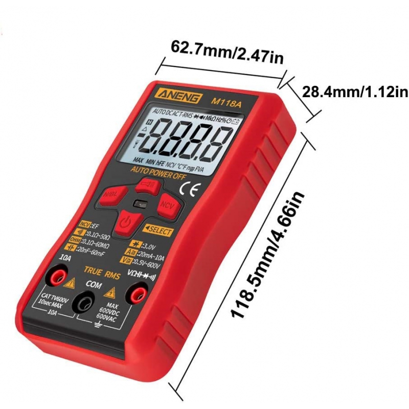 مولتی متر دیجیتالی ANENG مدل M118A