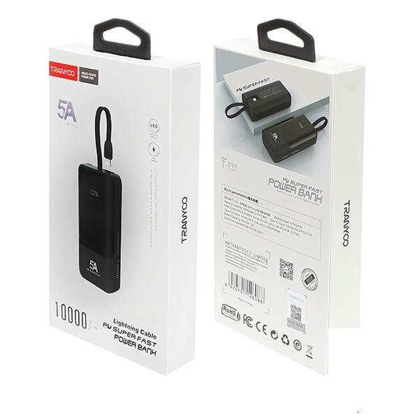 پاوربانک ترانیو مدل F22 ظرفیت 10000 میلی آمپر ساعت
