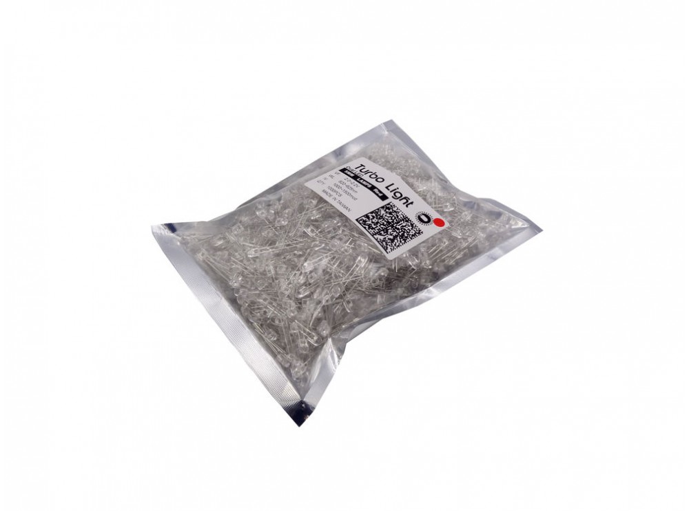 LED اوال 5mm قرمز شفاف مرغوب تایوانی مارک Turbo Light بسته 1000 تایی LED اوال 5mm قرمز شفاف مرغوب تایوانی مارک Turbo Light بسته 1000 تایی