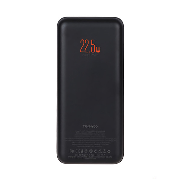 پاوربانک ترانیو مدل T-K07 ظرفیت 20000 میلی آمپر