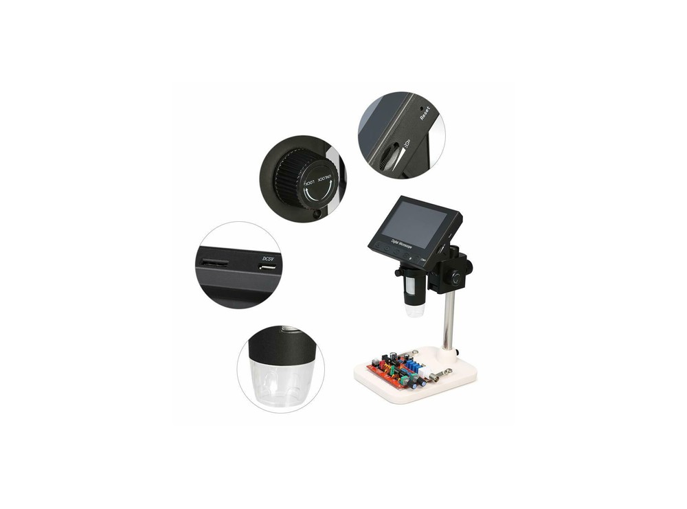 میکروسکوپ دیجیتال 1000X Portable Digital Microscope دارای نمایشگر 4.3 اینچی مدل DM4