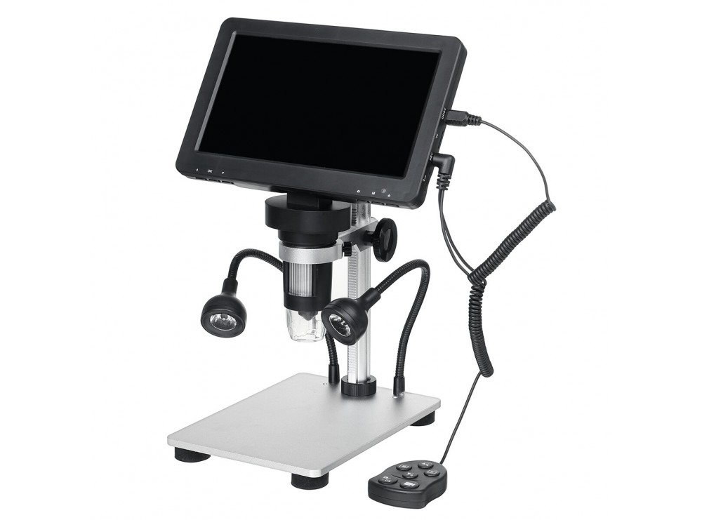 میکروسکوپ دیجیتال 1200X Portable Digital Microscope دارای نمایشگر 7 اینچی مدل DM9
