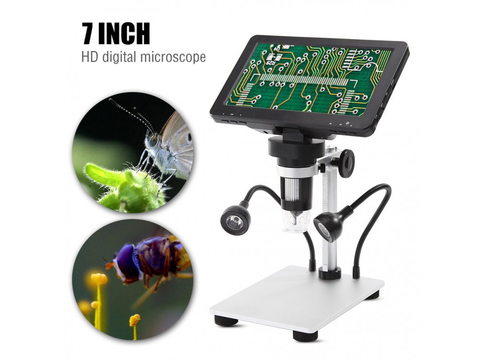 میکروسکوپ دیجیتال 1200X Portable Digital Microscope دارای نمایشگر 7 اینچی مدل DM9