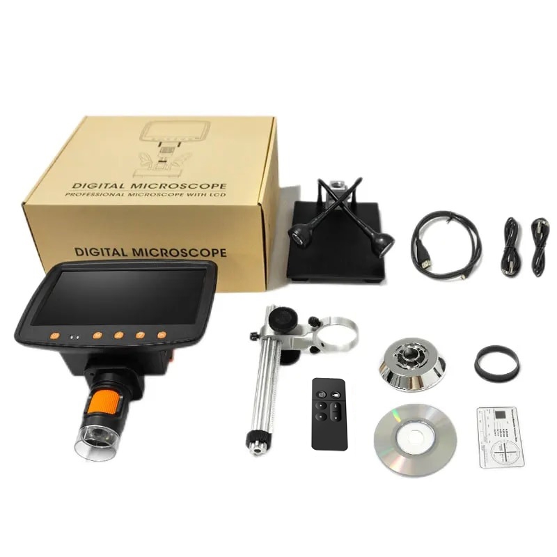 میکروسکوپ دیجیتال 1500X Portable Digital Microscope دارای نمایشگر 7 اینچی مدل MS1