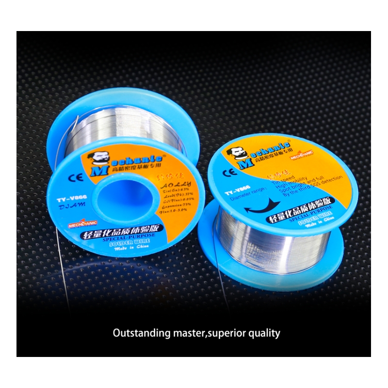 مجموعه 2 عددی سیم لحیم 0.4mm 40gr مارک Mechanic مدل TY-V866