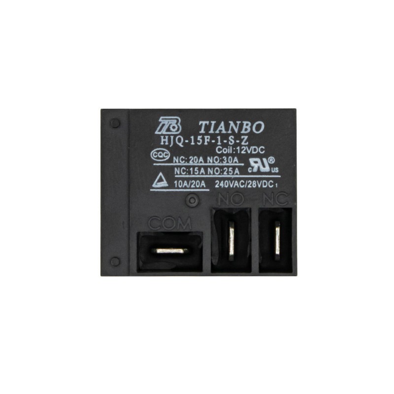 مجموعه 2 عددی رله فیش خور - کولری 12 ولت 30 آمپر T91 مارک TIANBO کد HJQ-15F-1-S-Z