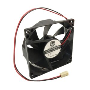 مجموعه 2 عددی فن 12V دو سیمه سایز 8x8 ضخامت 2cm مارک POWER LOGIC مدل PL82S12M