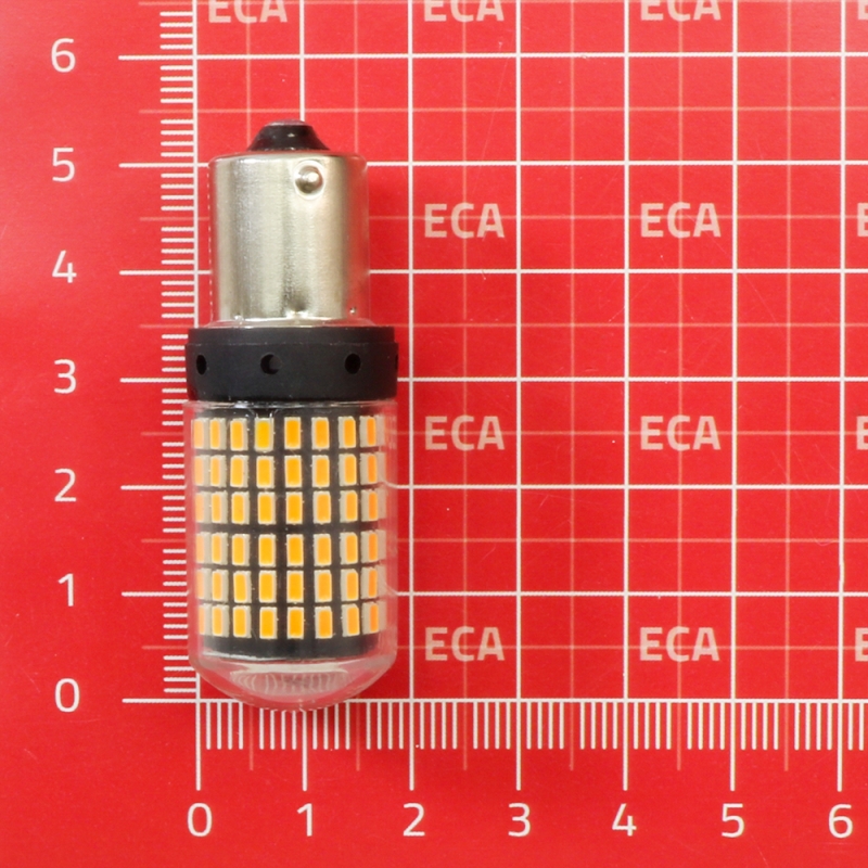 مجموعه 2 عددی لامپ LED خودرویی 144تایی تک کنتاکت 25W نارنجی مجموعه 2 عددی لامپ LED خودرویی 144تایی تک کنتاکت 25W نارنجی