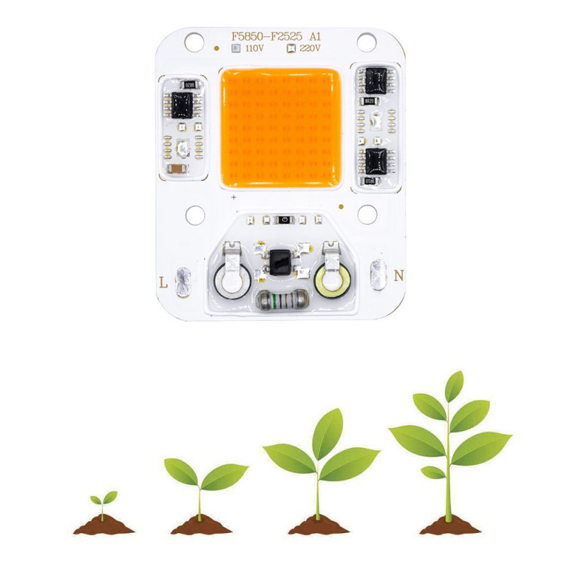 مجموعه 2 عددی LED COB رشد گیاه 30W 220V سایز 5850 دارای مدار حفاظتی Anti Surge