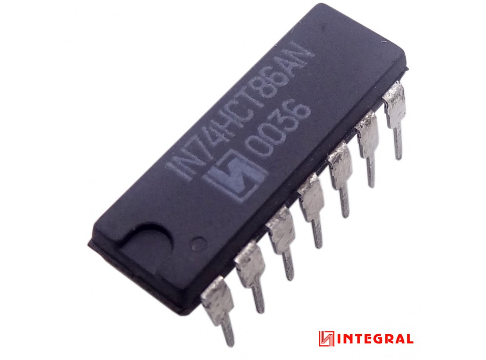 مجموعه 20 عددی تراشه 74HCT86AN گیت XOR پکیج DIP مارک INTEGRAL