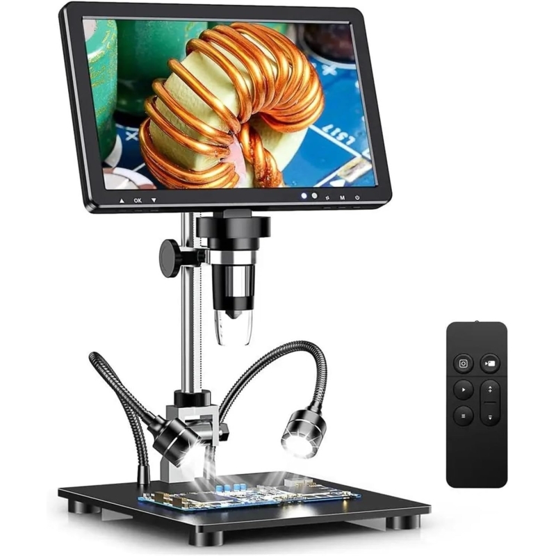 میکروسکوپ دیجیتال 2000X Portable Digital Microscope دارای نمایشگر 10.1 اینچی مدل DM12