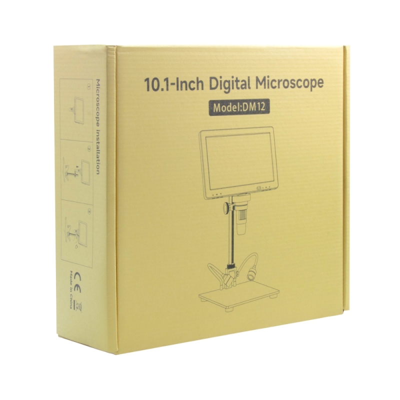 میکروسکوپ دیجیتال 2000X Portable Digital Microscope دارای نمایشگر 10.1 اینچی مدل DM12