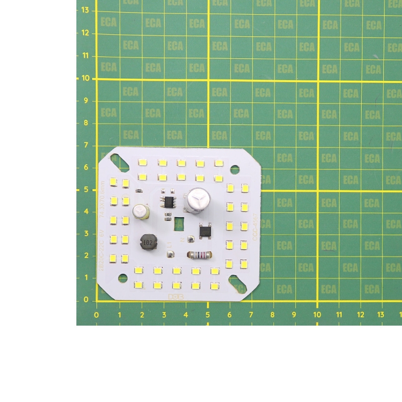 مجموعه 3 عددی LED DOB سفید مهتابی 220VAC 40W سایز 74x70mm