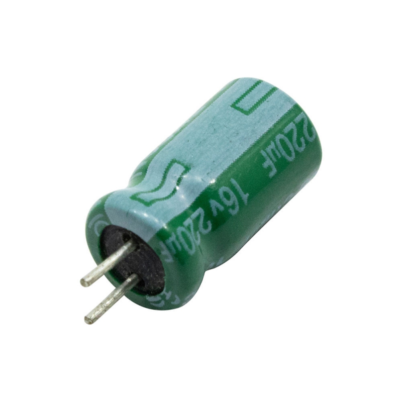 مجموعه 31 عددی خازن الکترولیتی امپدانس پایین 220uF / 16V تایوانی مارک TAICON سری HD طول عمر 5000Hrs