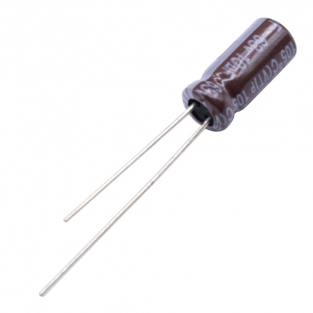 مجموعه 34 عددی خازن الکترولیتی 10uF / 63V تایوانی مارک TAICON سری VT