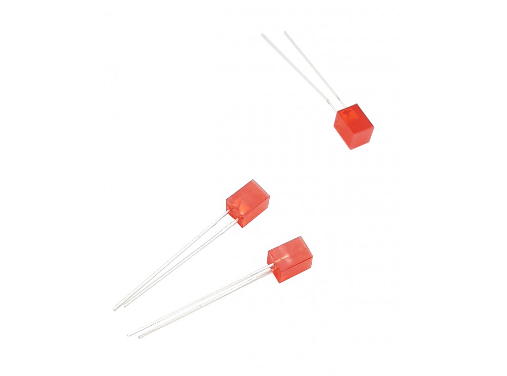 مجموعه 36 عددی LED مکعبی مات قرمز 5x5