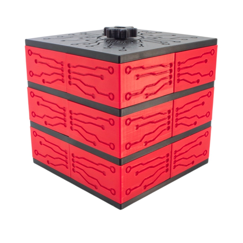 جعبه قطعات 3D print طرح آیسی نیمه اتوماتیک دارای 12 محفظه