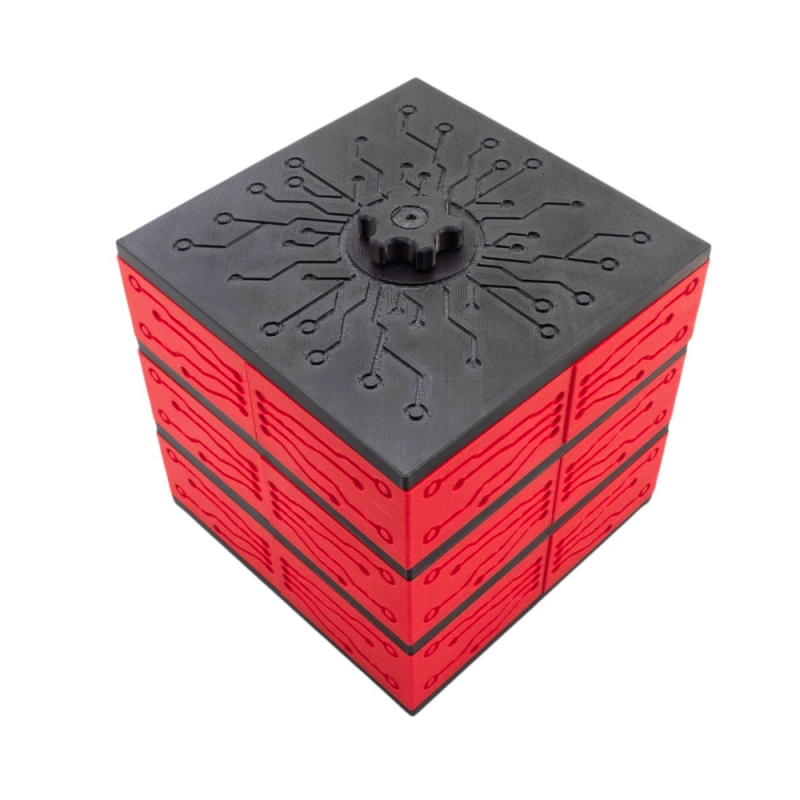 جعبه قطعات 3D print طرح آیسی نیمه اتوماتیک دارای 12 محفظه