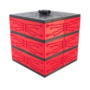 جعبه قطعات 3D print طرح آیسی نیمه اتوماتیک دارای 12 محفظه