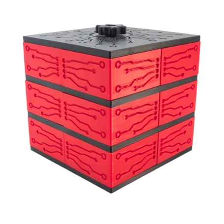 جعبه قطعات 3D print طرح آیسی نیمه اتوماتیک دارای 12 محفظه