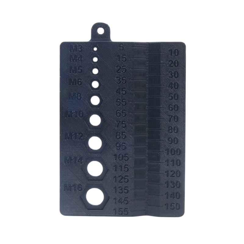 ابزار اندازه گیری پیچ و مهره 3D print مناسب سایز M3 تا M16