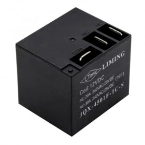 مجموعه 4 عددی رله فیش خور - کولری 12 ولت 30 آمپر T91 مارک LIMING کد JQX-4501F-1C-S