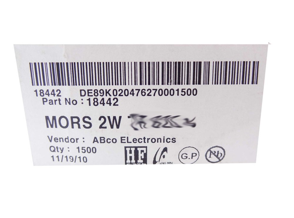 مجموعه 4 عددی مقاومت متال اکسید 120K اهم 2W ایستاده کره ای مارک ABCO سری MORS بسته 50 تایی مجموعه 4 عددی مقاومت متال اکسید 120K اهم 2W ایستاده کره ای مارک ABCO سری MORS بسته 50 تایی