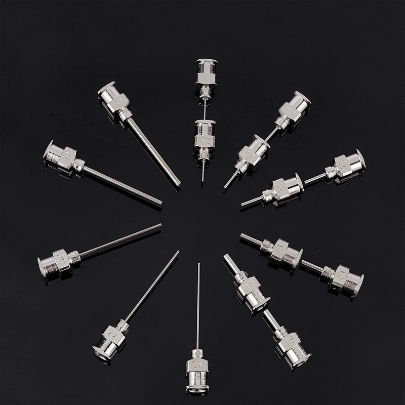 مجموعه 4 عددی نازل فولادی ضد زنگ 19G مخصوص سرنگ های قلع و خمیر فلاکس