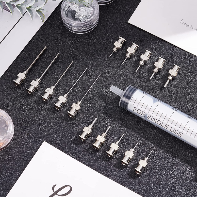 مجموعه 4 عددی نازل فولادی ضد زنگ 19G مخصوص سرنگ های قلع و خمیر فلاکس