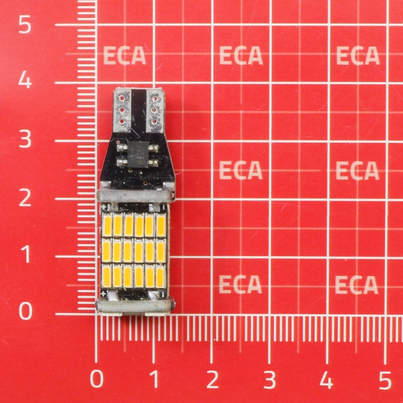 مجموعه 4 عددی لامپ LED خودرویی 12W پایه T15 نارنجی