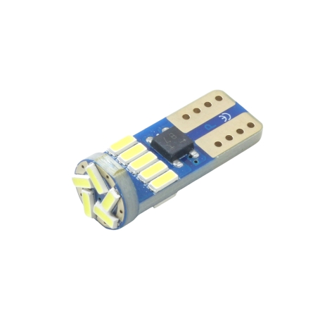 مجموعه 6 عددی لامپ LED خودرویی 15تایی 2W پایه T10 سفید مهتابی