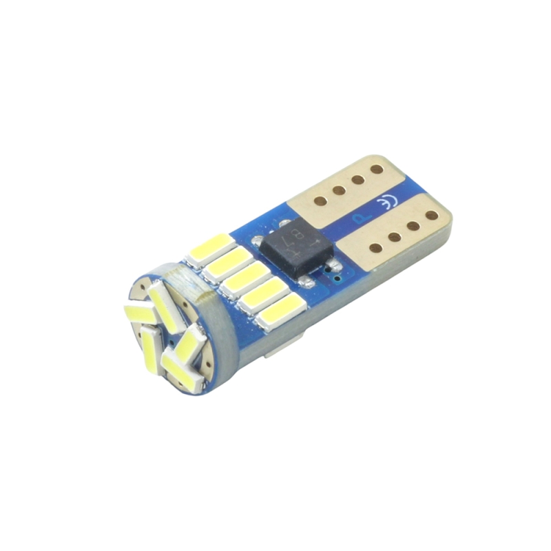 مجموعه 6 عددی لامپ LED خودرویی 15تایی 2W پایه T10 سفید مهتابی