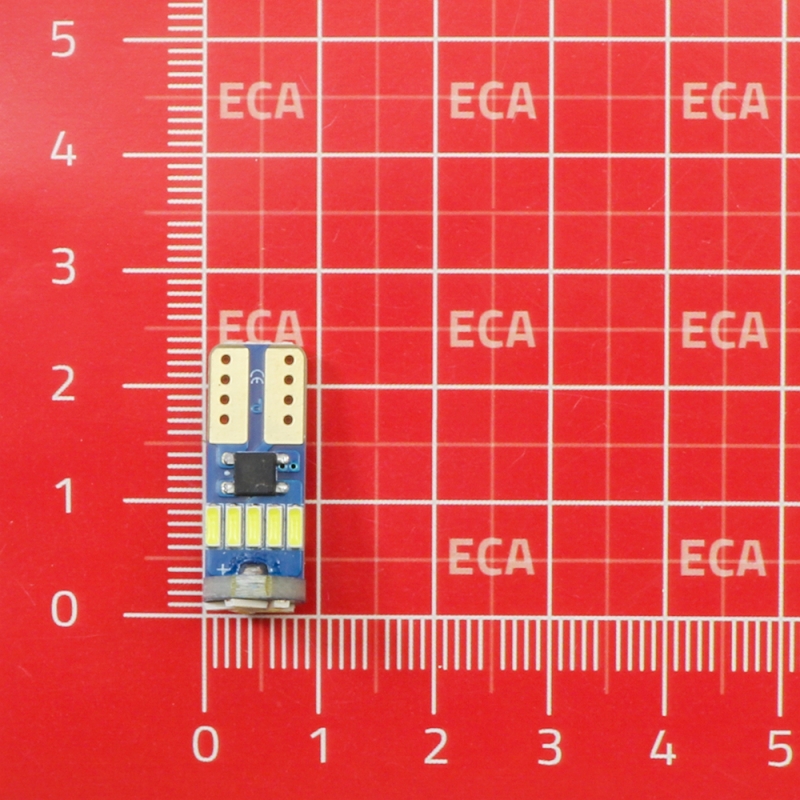 مجموعه 6 عددی لامپ LED خودرویی 15تایی 2W پایه T10 سفید مهتابی