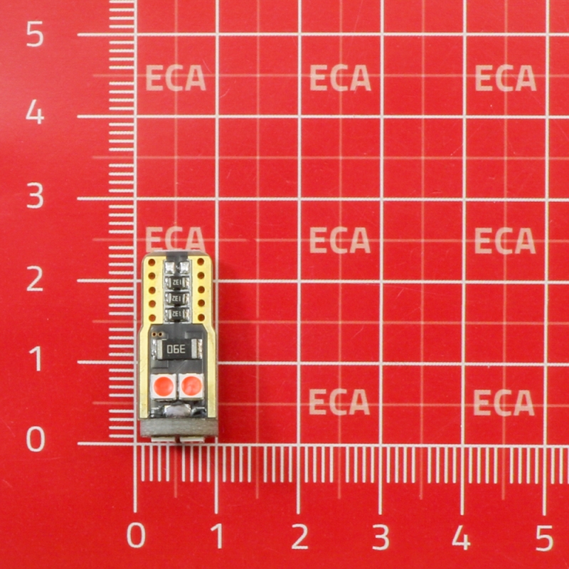مجموعه 6 عددی لامپ LED خودرویی 6تایی 2W پایه T10 قرمز