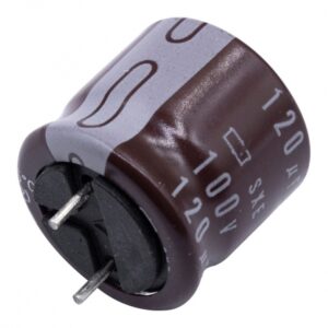 مجموعه 9 عددی خازن الکترولیتی 120uF / 100V ژاپنی مارک NIPPON