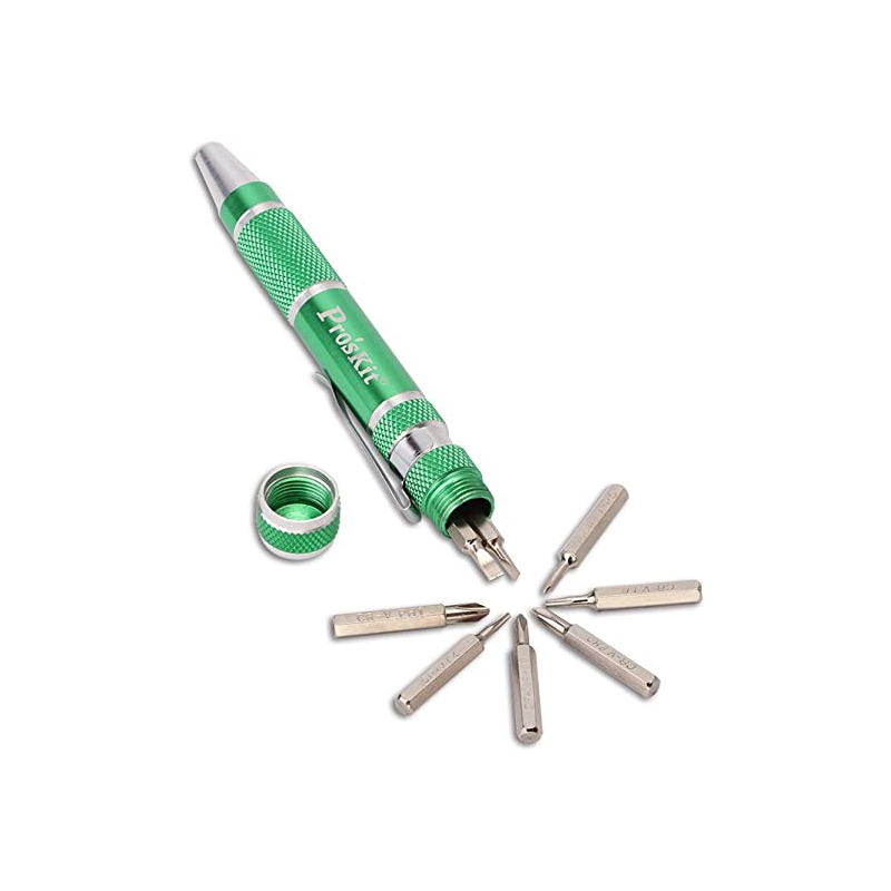 ست پیچ گوشتی 9 تایی خودکاری پروسکیت Proskit مدل SD-9814 ست پیچ گوشتی 9 تایی خودکاری پروسکیت Proskit مدل SD-9814