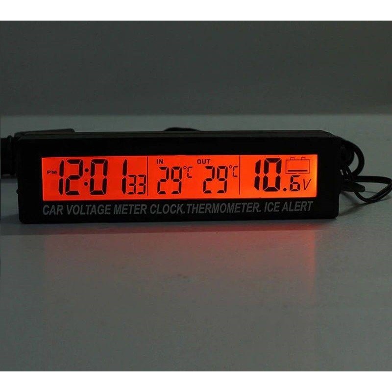 دماسنج و ساعت دیجیتال خودرو مدل EC88 دماسنج و ساعت دیجیتال خودرو مدل EC88
