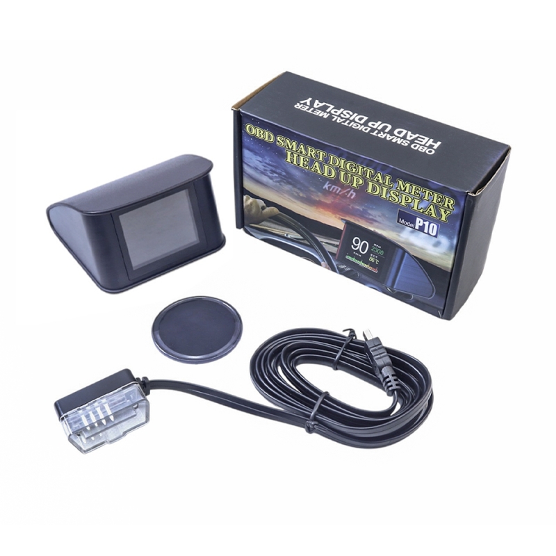 هدآپ دیسپلی Head-up Display خودرو دارای کانکتور OBD2 مدل P10