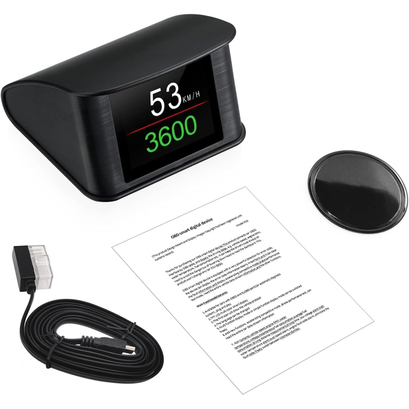 هدآپ دیسپلی Head-up Display خودرو دارای کانکتور OBD2 مدل P10