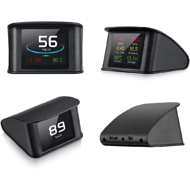 هدآپ دیسپلی Head-up Display خودرو دارای کانکتور OBD2 مدل P10