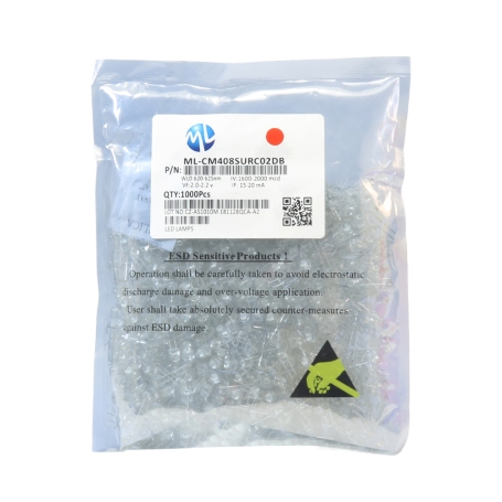 LED کلاهی چیپ بزرگ قرمز 5mm مارک ML بسته1000 تایی