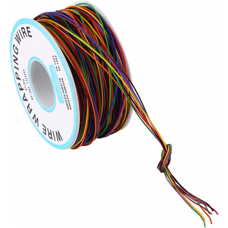 سیم وایرپ WRAPPING حلقه ای هشت رنگ کد B-30-1000 سیم وایرپ WRAPPING حلقه ای هشت رنگ کد B-30-1000